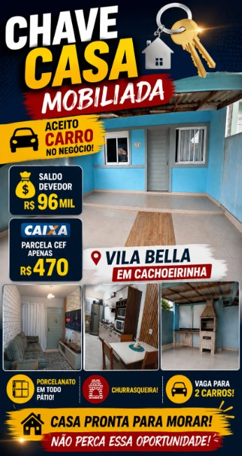Casa, com 55m², 2 dormitórios no bairro Jardim do Bosque em Cachoeirinha para Comprar